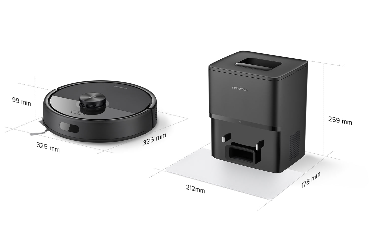 Roborock Q7 Pro Max+ / Q7 TF+ الأبعاد